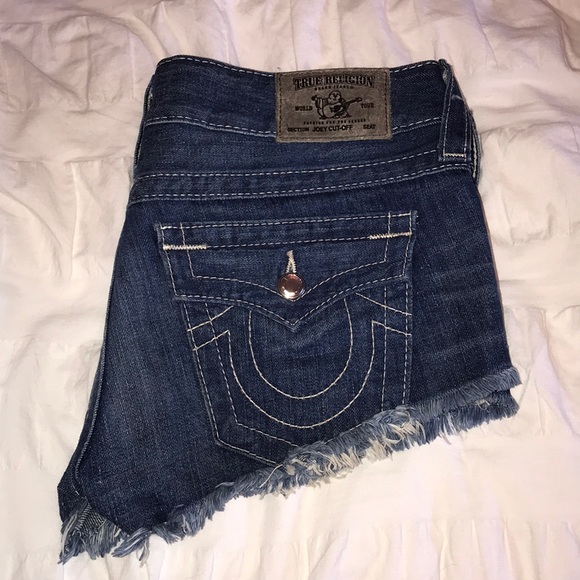 True Religion Pants - True Religion Joey Cut-Off Shorts
